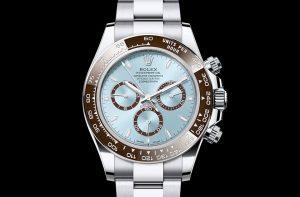 Luxury watch displayed during a private jeweller visit at a villa in Jamaica.