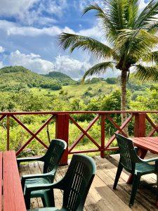 Hill views from Lyming Restaurant near Ocho Rios, Jamaica.