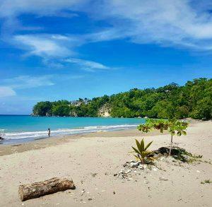 Quiet beach at Sugarpot Ruins in St. Mary, Jamaica.